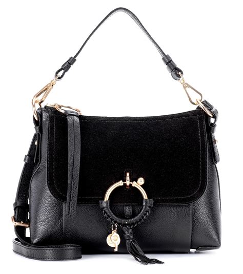 chloe black suede bag|chloe black bag with strap.